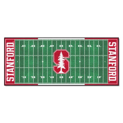 Fan Mats  LLC Stanford Cardinal Football Field Runner Green