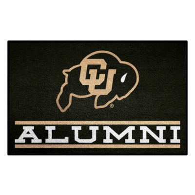 Fan Mats  LLC Colorado Buffaloes Starter Mat Alumni Black