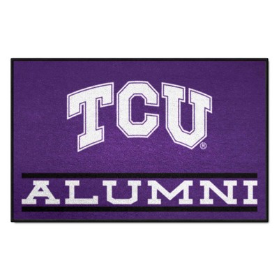 Fan Mats  LLC TCU Horned Frogs Starter Mat Alumni Purple