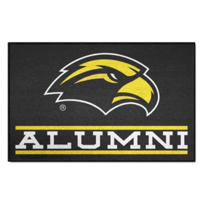 Fan Mats  LLC Southern Miss Golden Eagles Starter Mat Alumni Black