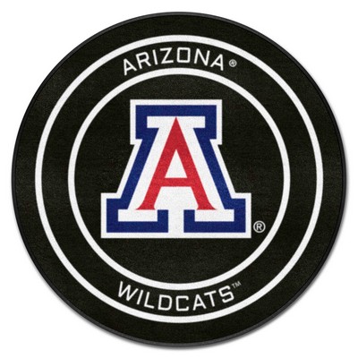 Fan Mats  LLC Arizona Wildcats Puck Mat Black