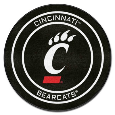 Fan Mats  LLC Cincinnati Bearcats Puck Mat Black