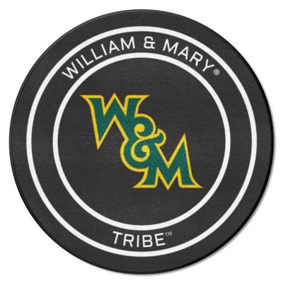 Fan Mats  LLC William & Mary Tribe Puck Mat Black