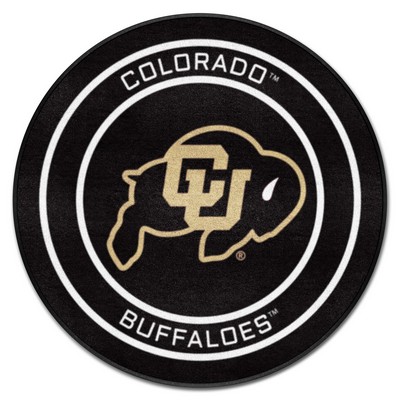 Fan Mats  LLC Colorado Buffaloes Puck Mat Black