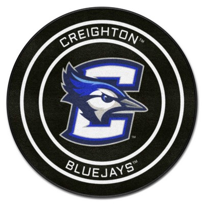 Fan Mats  LLC Creighton Bluejays Puck Mat Black