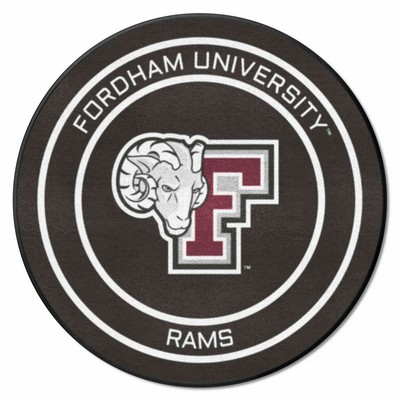 Fan Mats  LLC Fordham Rams Puck Mat Black