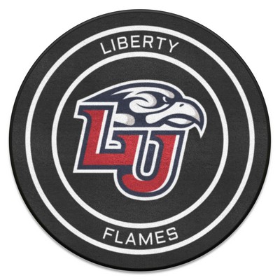 Fan Mats  LLC Liberty Flames Puck Mat Black