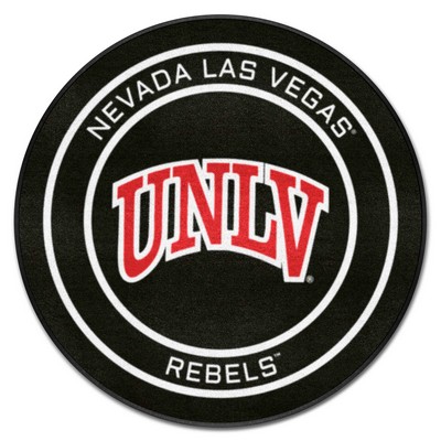 Fan Mats  LLC UNLV Rebels Puck Mat Black