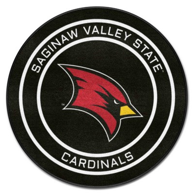 Fan Mats  LLC Saginaw Valley State Cardinals Puck Mat Black