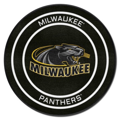 Fan Mats  LLC Wisconsin-Milwaukee Panthers Puck Mat Black