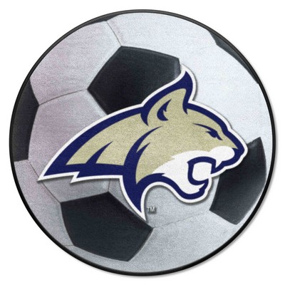 Fan Mats  LLC Montana State Grizzlies Soccer Ball Mat White