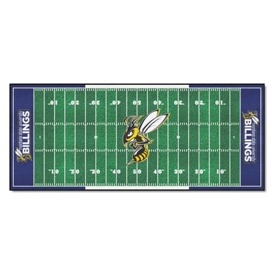 Fan Mats  LLC Montana State Billings Yellow Jackets Football Field Runner Green