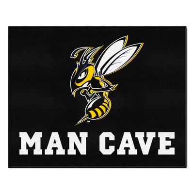 Fan Mats  LLC Montana State Billings Yellow Jackets All-Star Mat Man Cave Black