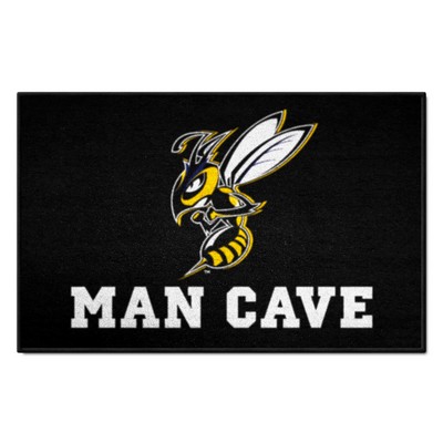 Fan Mats  LLC Montana State Billings Yellow Jackets Starter Mat Man Cave Black