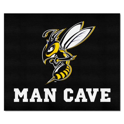 Fan Mats  LLC Montana State Billings Yellow Jackets Tailgater Mat Man Cave Black