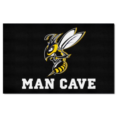 Fan Mats  LLC Montana State Billings Yellow Jackets Ulti-Mat Man Cave Black