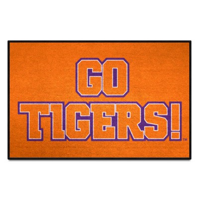 Fan Mats  LLC Clemson Tigers Starter Mat Slogan Orange