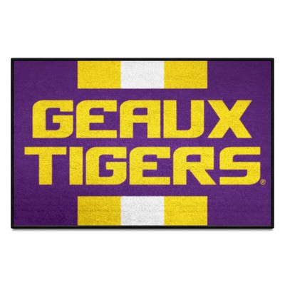 Fan Mats  LLC LSU Tigers Starter Mat Slogan Purple