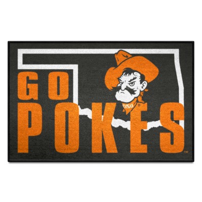 Fan Mats  LLC Oklahoma State Cowboys Starter Mat Slogan Orange