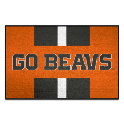 Fan Mats  LLC Oregon State Beavers Starter Mat Slogan Orange