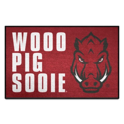 Fan Mats  LLC Arkansas Razorbacks Starter Mat Slogan Maroon