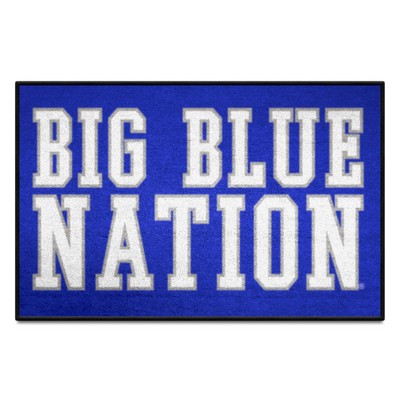 Fan Mats  LLC Kentucky Wildcats Starter Mat Slogan Blue