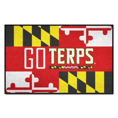 Fan Mats  LLC Maryland Terrapins Starter Mat Slogan Red