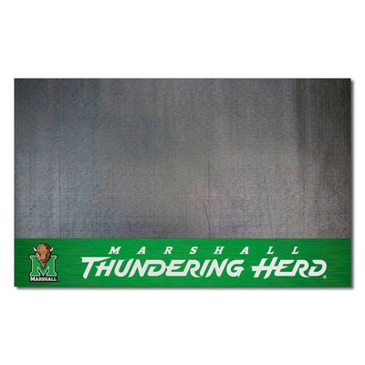 Fan Mats  LLC Marshall Thundering Herd Grill Mat Black