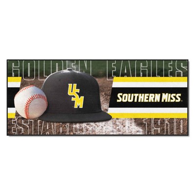 Fan Mats  LLC Southern Miss Golden Eagles Baseball Runner Black