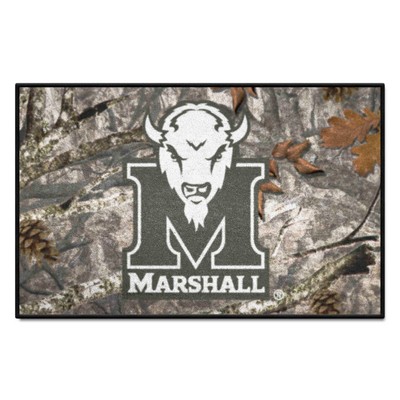 Fan Mats  LLC Marshall Thundering Herd Starter Mat Camo Camo