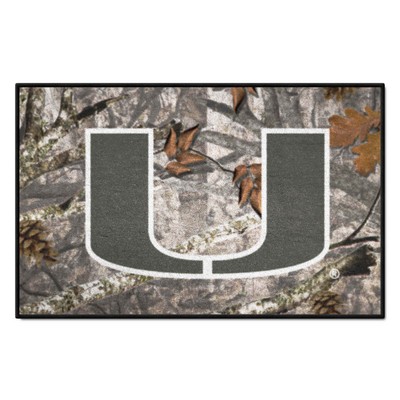 Fan Mats  LLC Miami Hurricanes Starter Mat Camo Camo