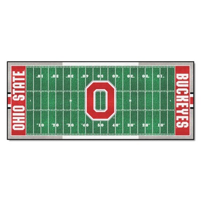 Fan Mats  LLC Ohio State Buckeyes Football Field Runner Green