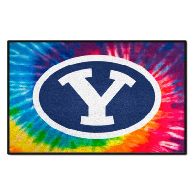 Fan Mats  LLC BYU Cougars Starter Mat Tie Dye Tie Dye