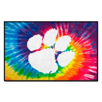 Fan Mats  LLC Clemson Tigers Starter Mat Tie Dye Tie Dye