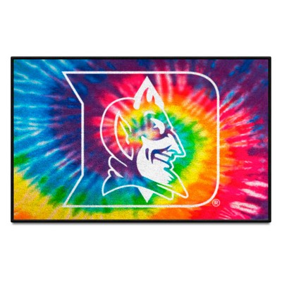 Fan Mats  LLC Duke Blue Devils Starter Mat Tie Dye Tie Dye