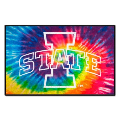 Fan Mats  LLC Iowa State Cyclones Starter Mat Tie Dye Tie Dye