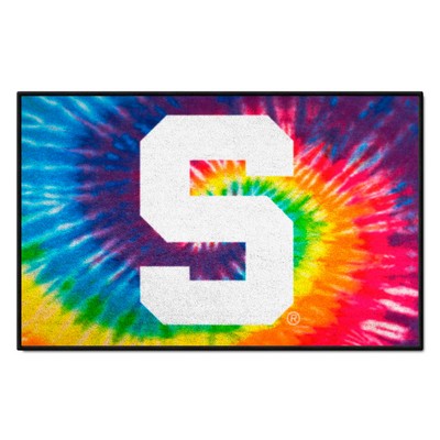 Fan Mats  LLC Michigan State Spartans Starter Mat Tie Dye Tie Dye