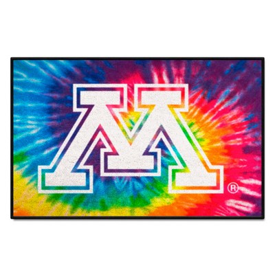 Fan Mats  LLC Minnesota Golden Gophers Starter Mat Tie Dye Tie Dye