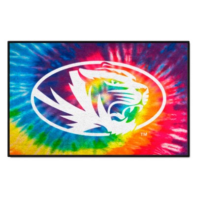 Fan Mats  LLC Missouri Tigers Starter Mat Tie Dye Tie Dye