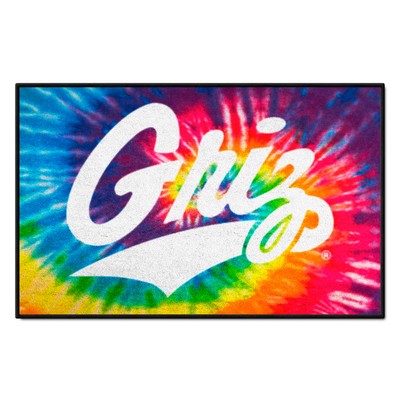 Fan Mats  LLC Montana Grizzlies Starter Mat Tie Dye Tie Dye