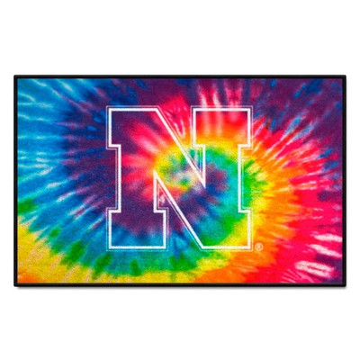 Fan Mats  LLC Nebraska Cornhuskers Starter Mat Tie Dye Tie Dye