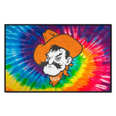 Fan Mats  LLC Oklahoma State Cowboys Starter Mat Tie Dye Tie Dye