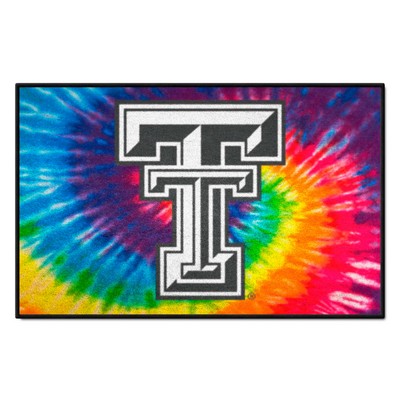 Fan Mats  LLC Texas Tech Red Raiders Starter Mat Tie Dye Tie Dye