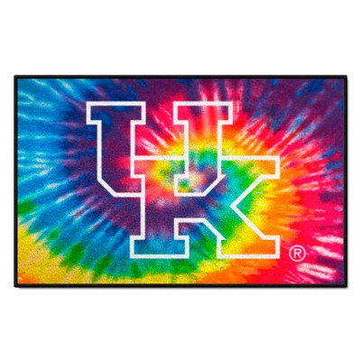 Fan Mats  LLC Kentucky Wildcats Starter Mat Tie Dye Tie Dye