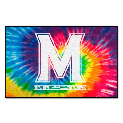 Fan Mats  LLC Maryland Terrapins Starter Mat Tie Dye Tie Dye