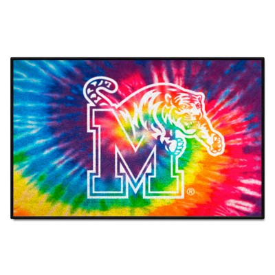 Fan Mats  LLC Memphis Tigers Starter Mat Tie Dye Tie Dye