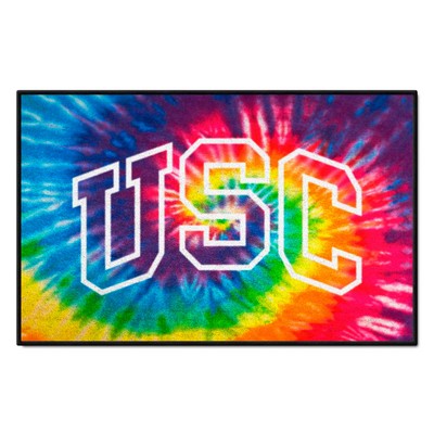 Fan Mats  LLC Southern California Trojans Starter Mat Tie Dye Tie Dye