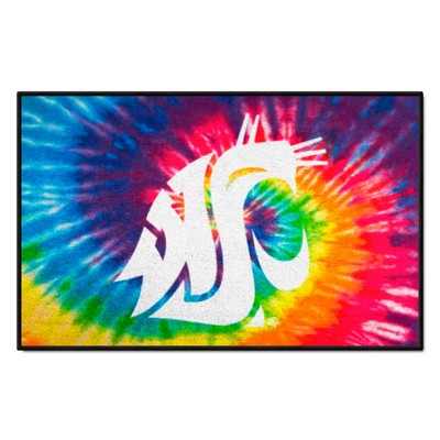 Fan Mats  LLC Washington State Cougars Starter Mat Tie Dye Tie Dye