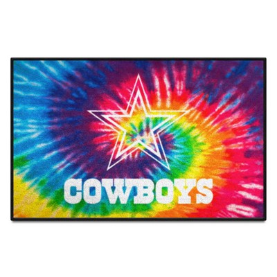 Fan Mats  LLC Dallas Cowboys Starter Mat Tie Dye Tie Dye