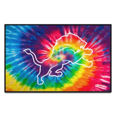 Fan Mats  LLC Detroit Lions Starter Mat Tie Dye Tie Dye